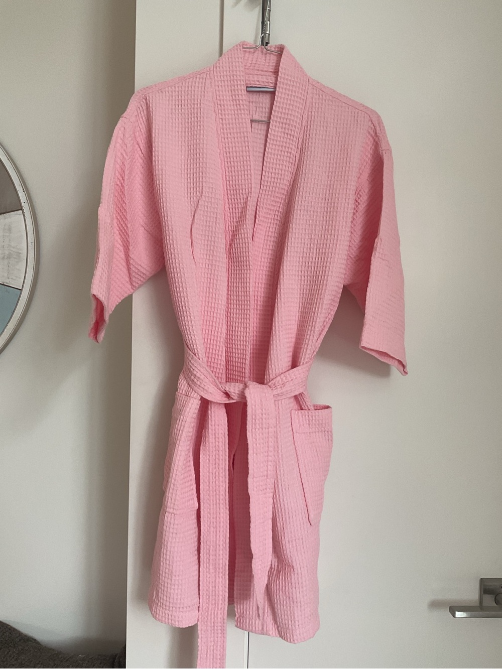 ***Turquaz ** Like New Pink Waffle Spa Robe - S/M